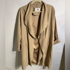 BB Dakota Women's Tan Lightweight Trench Coat